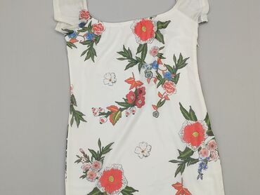 sukienki biała w kwiaty: Sukienka, S, stan - Zadowalający