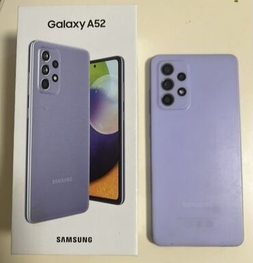 Kompüter, noutbuk və planşetlər: Samsung Galaxy A52, 128 GB, rəng - Bənövşəyi