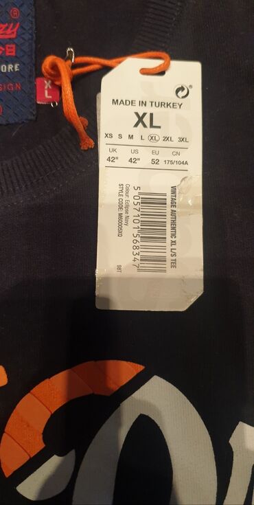 Duksevi: Superdry original muški duks. Teget boje, kupljen u n fashion, xl — 4