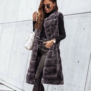 zenske jakne novi pazar: S (EU 36), Faux fur, color - Black