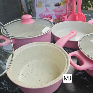 Kompleti posuđa: ŠERPE U ROZE I CRNOJ BOJI 🔥Set šerpi 13 delova🔥 3100 din . 💯💯💯 — 1