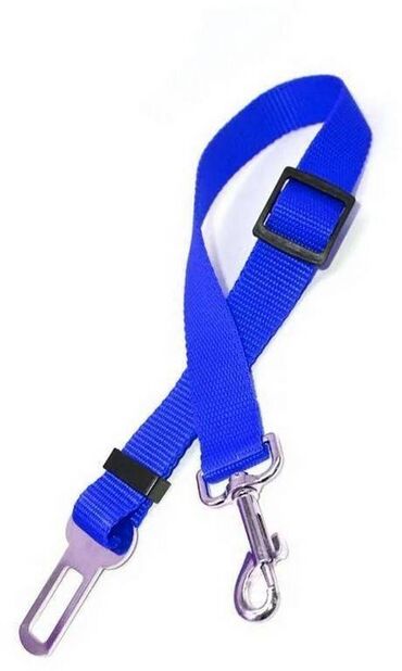 защита от собак: Ремень безопасности для собак Dog Safety Belt (Синий) ограничивает
