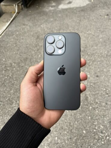 apple notebook qiymeti: IPhone 16 Pro, 128 ГБ, Black Titanium, С документами