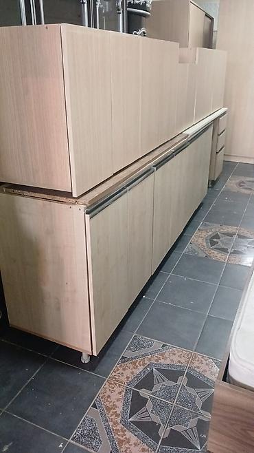 metbex skafi: Mətbəx üçün modul mebel dəsti - Material: ağac teksturalı — 2