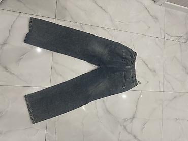 ag cins: Unisex geniş kəsimli cins şalvar - Material: qalın denim (pambıq — 2