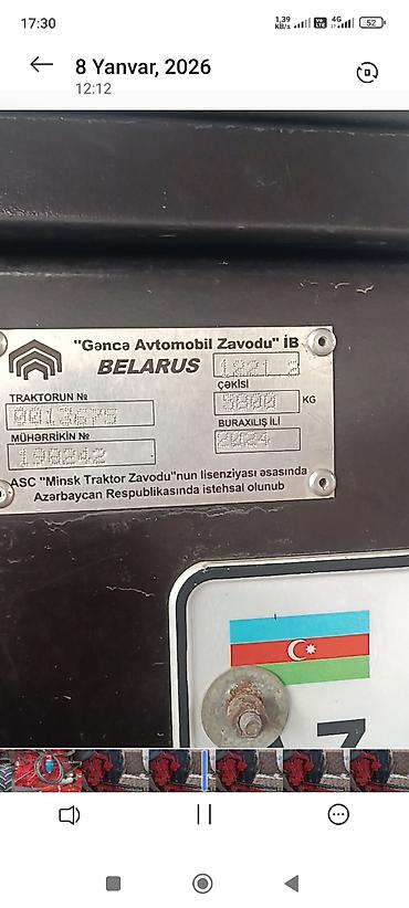 Traktorlar: Traktor Belarus (MTZ) 1221, 2024 il, 130 at gücü, motor 3 l, İşlənmiş — 2