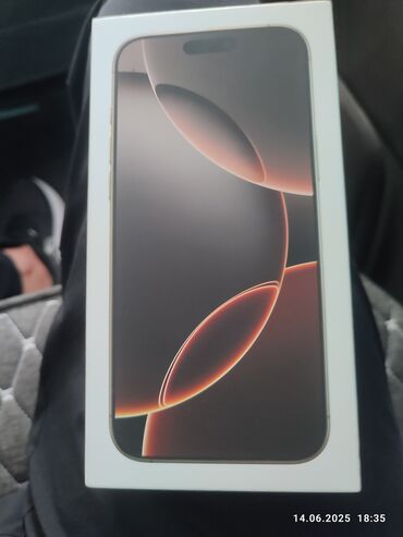 золото номер: IPhone 16 Pro Max, Жаңы, 256 ГБ, Алтын, 100 %