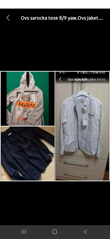 Kurtkalar: Uşaq üst geyimləri – 8-9 yaş üçün - Brendlər: Koton Kids, OVS, Geox — 8