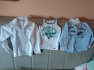 mornarska majica: Set: T-shirt, Sweatshirt, 104-110