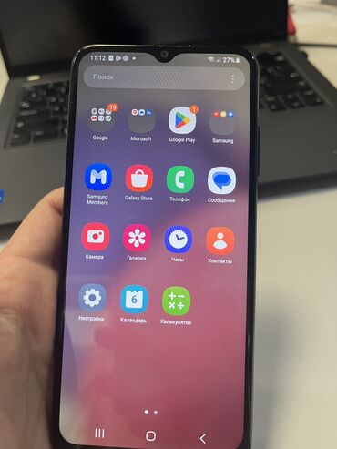 Samsung: Samsung Galaxy A03s, 32 GB, rəng - Göy, Sensor, İki sim kartlı