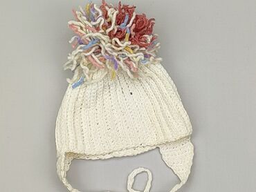 czapka zimowa off white: Hat, 40-41 cm, condition - Good