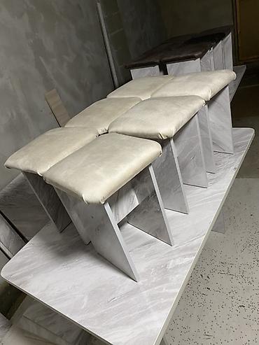 Кухонные столы и стулья: Кухонный стол и стул, Новый, Бесплатная доставка, Платная доставка, Самовывоз, цвет - Серый — 10