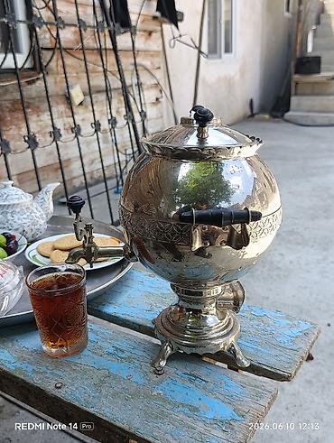 gümüş əşyalar: Antiq somavardi tam işləkdir ciddi alici narahat elesin son qiymət 70 — 1