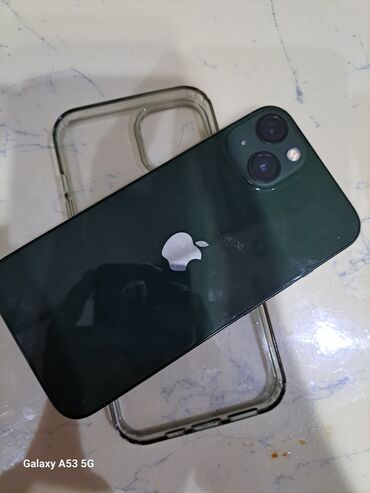 100 telefon: IPhone 13, 64 GB, Yaşıl, Sənədlərlə, Simsiz şarj, Face ID