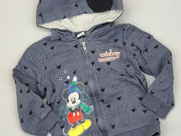 krótki granatowy sweterek: Bluza, Disney, 1.5-2 lat, 86-92 cm, stan - Dobry