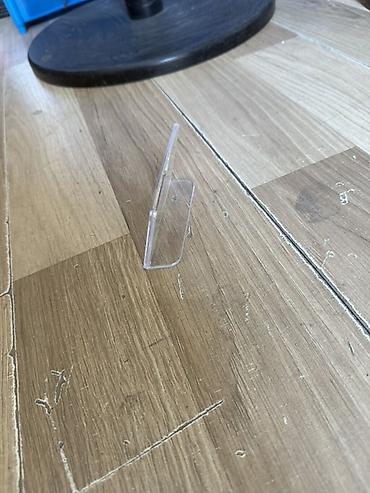 vitrin dolab: Akril masaüstü mini çərçivə/etiket tutacağı - Material: şəffaf akril — 2