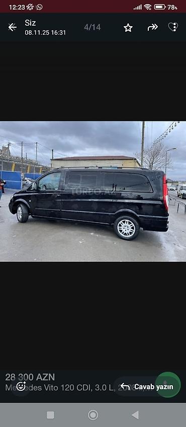 opel astra qiyməti: Mercedes-Benz Vito: 3 l | 2008 il Mikroavtobus — 2