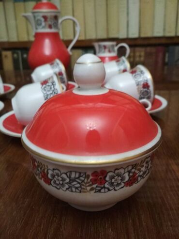 Qəhvə dəstləri və servizlər: Qəhvə dəsti, rəng - Qırmızı — 5