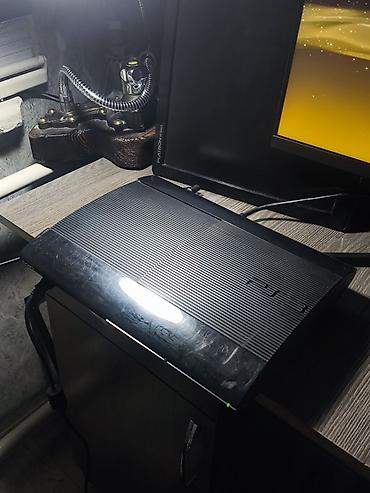 ps4 disk: Playstation 3 SuperSlim 500 гб в комплекте: провод — 2