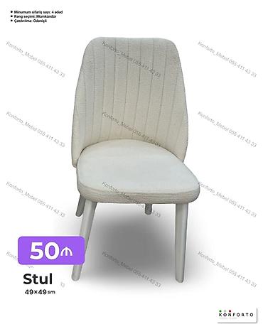 stellaj nədir: Mebel məhsulları: • Yumşaq oturacaqlı stul – 49x49 sm Zərif və — 6