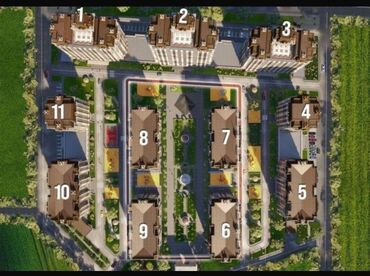 квартиры в районе пишпек: 4 бөлмө, 174 кв. м, Элитка, 12 кабат, ПСО (өзү оңдоп түзөтүп бүтүү үчүн)