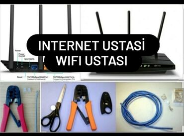 - Azərbaycan: Internet ustasi wifi ustasi .
✔Modem,router, Accessswich ves