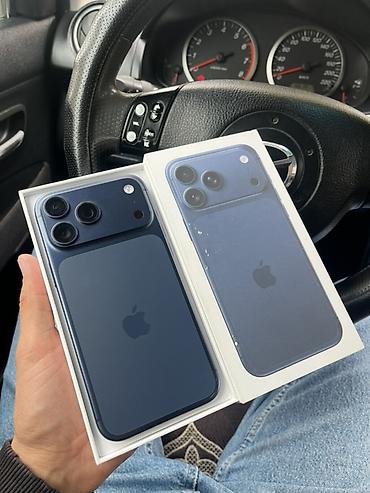 IPhone 17 Pro Max, Б/у, 256 ГБ, Синий, Коробка, 100 %