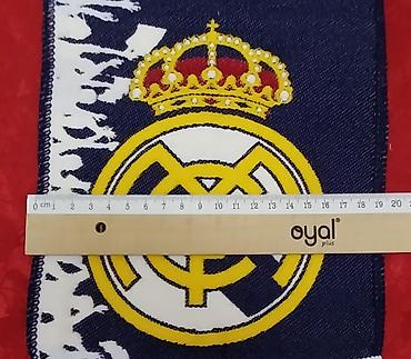 Текстиль: Real Madrid azarkeş şərfi - Rənglər: tünd göy–ağ zolaqlı dizayn - — 7