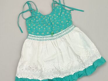 zielona dluga sukienka: Dress, 12-18 months, condition - Fair