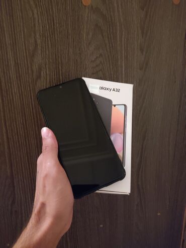 Samsung: Samsung Galaxy A32, rəng - Qara, Barmaq izi, Face ID