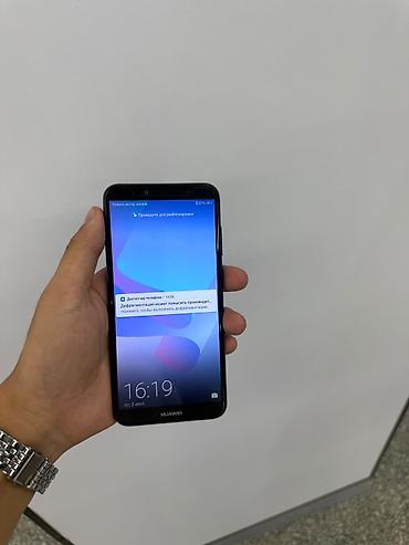 huawei telefon: Huawei Y6, Б/у, 16 ГБ, цвет - Черный, 2 SIM — 3