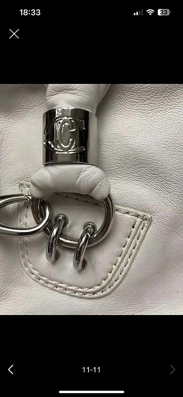 Классические сумки: Сумка Just Cavalli, белая. Оригинал в хорошем состоянии. Натуральная — 11