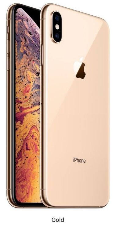 iphone xs max qiyməti: IPhone Xs Max, 256 GB, Qızılı, Qırıq, Simsiz şarj, Face ID