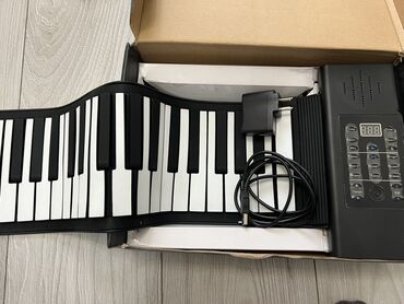 темир комуз: Силиконовое гибкое пианино Roll Up Piano - Рулонная клавиатура из