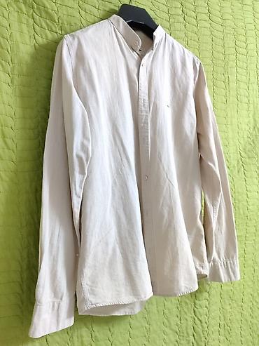 Рубашки: Белая рубашка-оверсайз из плотного хлопка, все рубашки почти новые — 9