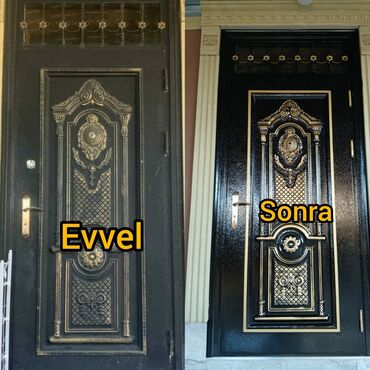 Qapıların rənglənməsi: Köhnə qapıların bərpası xidməti təklif olunur. Bu xidmət sayəsində — 10