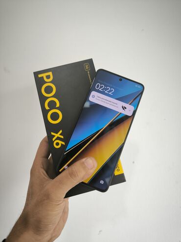 bolt taksi telefon: Poco X6, 256 GB, rəng - Qara, Barmaq izi, Face ID