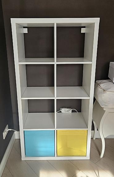 study table: Белый модульный стеллаж на 8 ячеек - Форм‑фактор: прямоугольный — 4