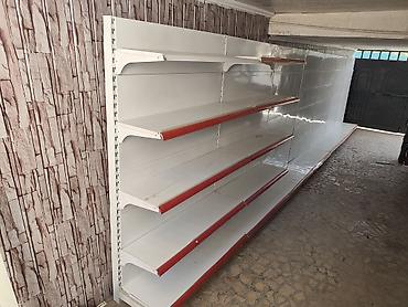 Торговые металлические стеллажи для магазина. Комплект пристенных
