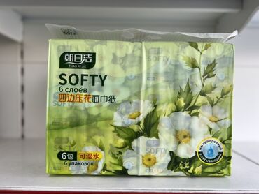 детский домик для кукол: Салфетки бумажные - 6 слоёв - Упаковка: 6 отдельных блоков - Мягкие