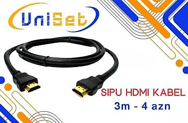 kabel baraban: "HDMI" kabel 3 metr Şəhər: Bakı Malın tipi: Kabellər və adapterlar — 1