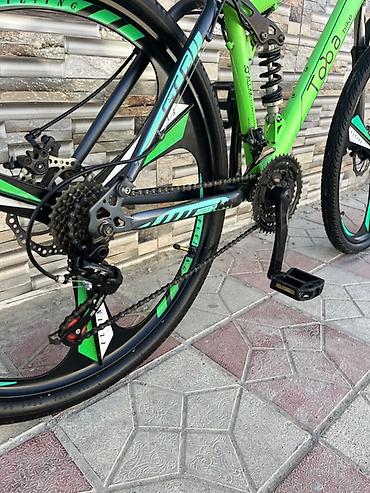 Dağ velosipedləri: Dağ velosipedi – ECOBIKE (yaşıl) - Karkas: alüminium alaşımlı — 13