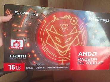 rx 7700 xt: Videokart Sapphire Radeon RX 7800 XT, 16 GB, İşlənmiş — 2