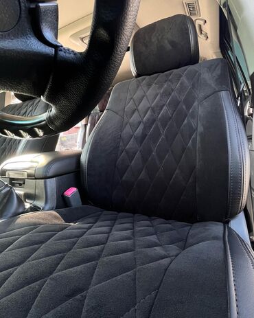 Чехлы и накидки на сиденья: Чехлы Экокожа, цвет - Черный, Toyota, Новый, Самовывоз — 2
