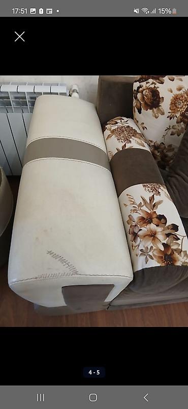 Divanlar: Künc divan, İşlənmiş, Bazasız, Nabuk, Çatdırılma yoxdur — 2