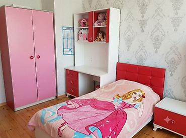 uşaq ucun maqnit lovhə: Uşaq otağı üçün mebel dəsti təqdim olunur. Dəstə birnəfərlik çarpayı — 1
