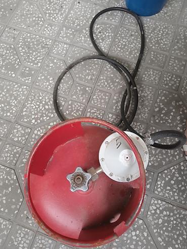 Газовые баллоны: Qırmızı məişət qaz balonu və reduktor+şlanq seti - Tutumu: standart — 2