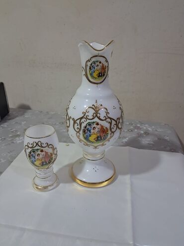 Çaydanlar və qəhvədanlar: 6 stekani var yenidir islenmeyib