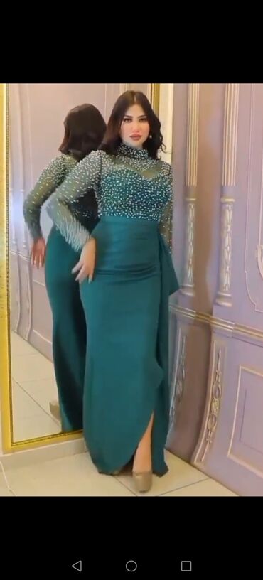 Ziyafət donları: Uzun ziyafət donları – zərif kolleksiya - Model 1: Kral-mavi rəngdə — 19