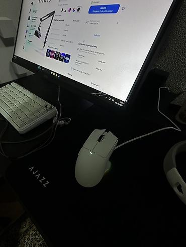 apple magic mouse: Attack Shark X11 simsiz/simli gaming mouse - Rəng: ağ - Bağlantı — 1